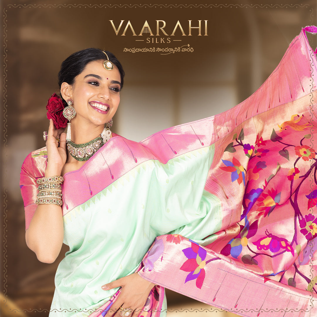 Paithani Sarees: A Royal Legacy Woven in Gold & Silk | Vaarahi Silks