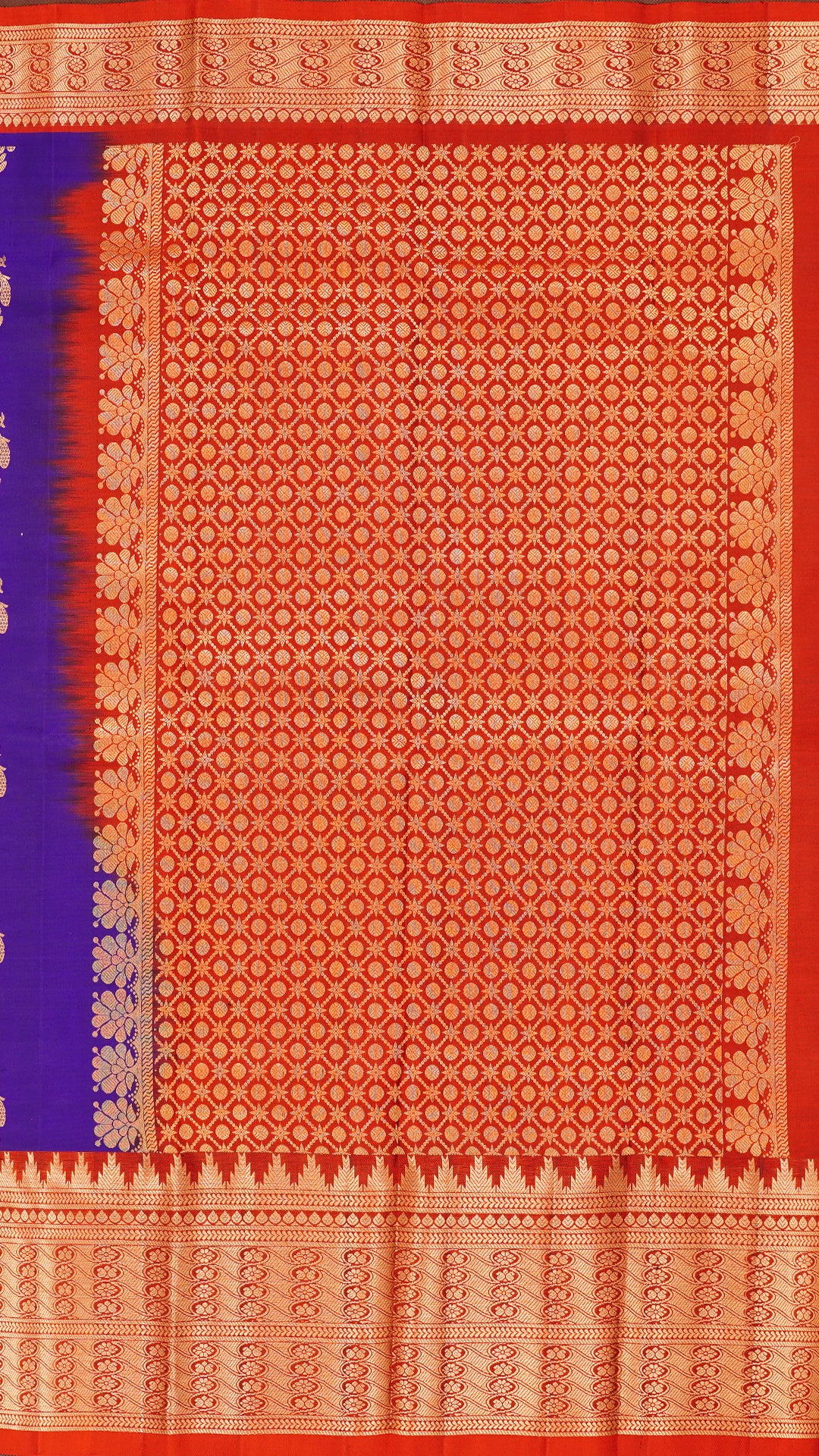 Dark Violet Kanchipuram Saree