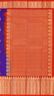 Dark Violet Kanchipuram Saree