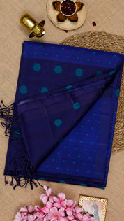 Jute Silk Saree with Dual Tone Butta Design
