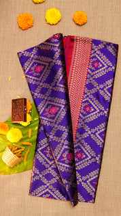 Red Banarasi Silk Saree with Gold Zari & Brocade