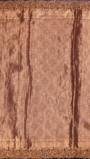 Light Mauve Banarasi Kora Saree with Zardosi Border