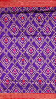 Red Banarasi Silk Saree with Gold Zari & Brocade