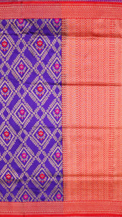 Red Banarasi Silk Saree with Gold Zari & Brocade