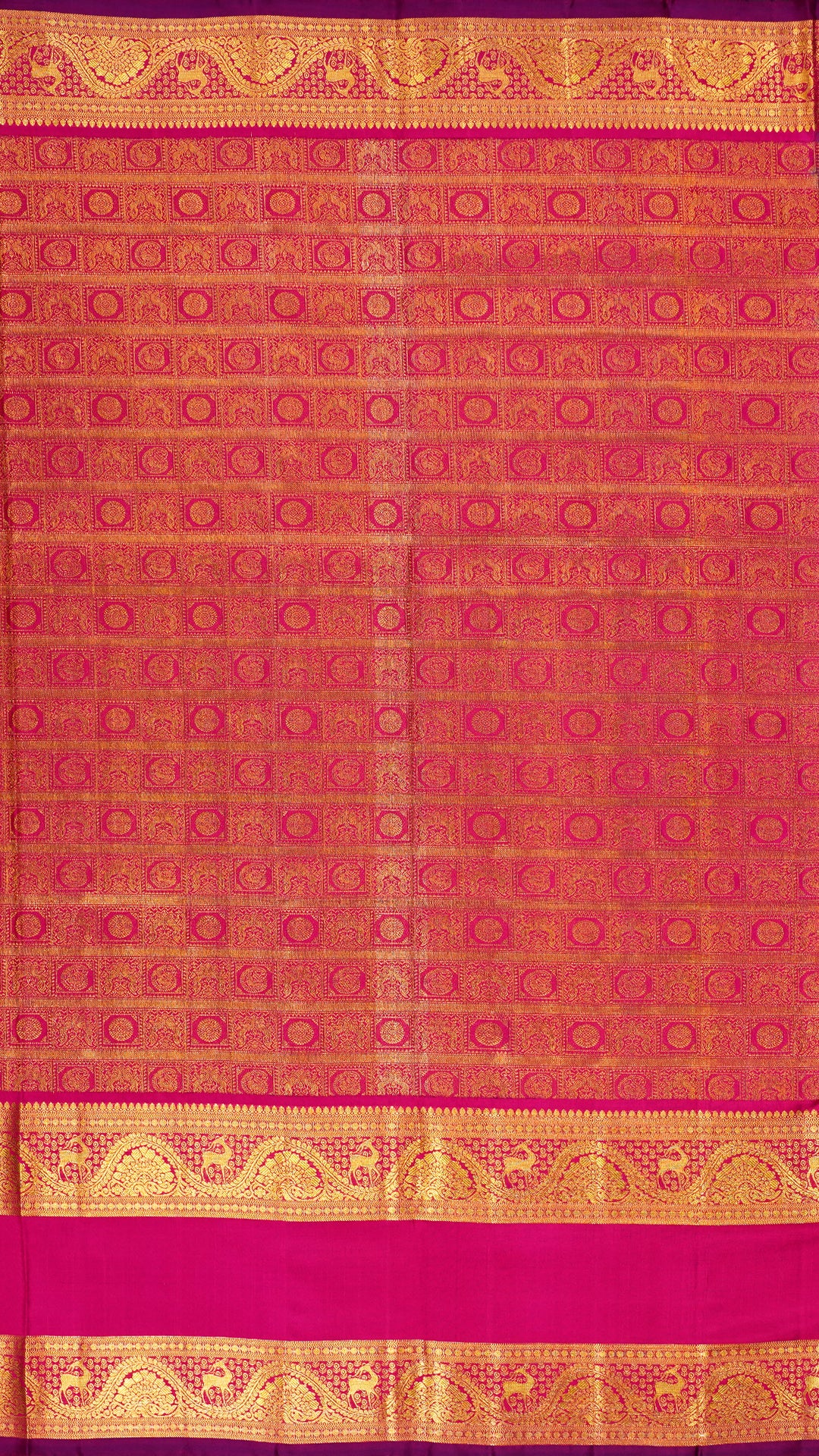 Lilac Kanchi Twill Pattu Silk Saree with Zari