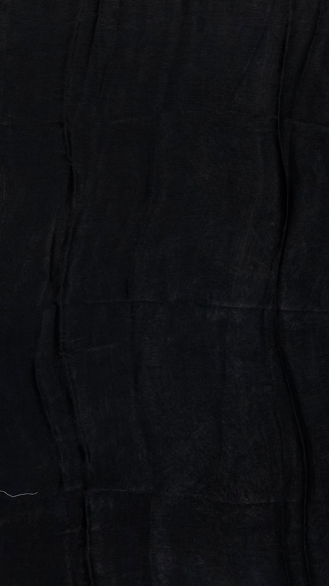 Black Fancy Satin Silk Saree with Embroidery