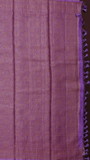 Lylac Chiniya Silk Saree with Antic Zari Border