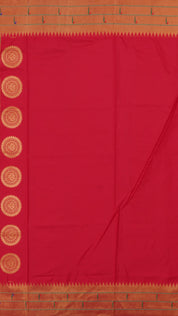 Blue Paithani Silk Saree with Small Gold Double Munia Border