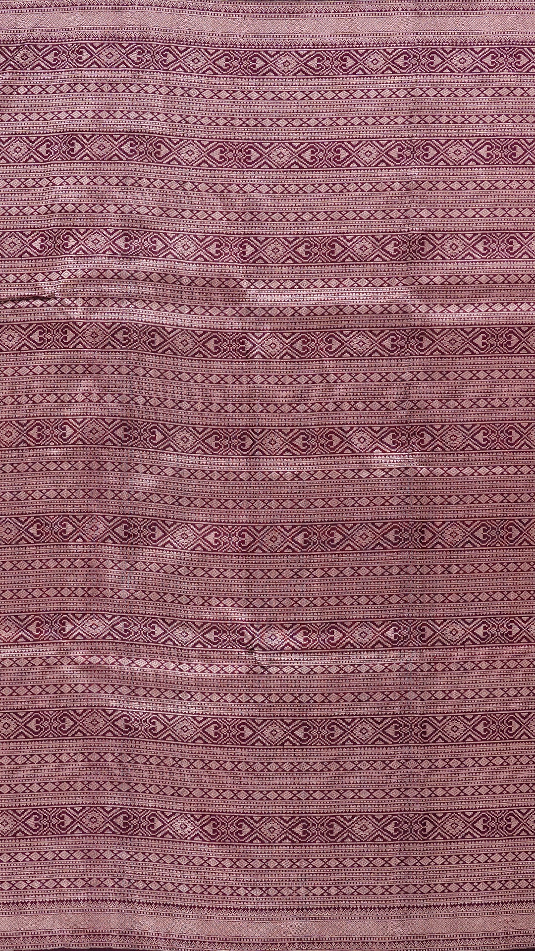 Coffee Brown Banaras Saree with Small Silver Zari Border