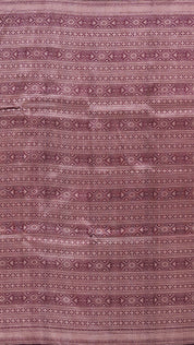Coffee Brown Banaras Saree with Small Silver Zari Border