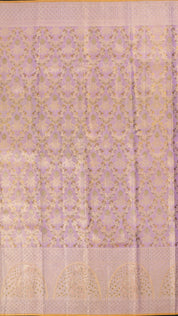 Lavender Kanchi Silk Saree with Designer Self Border
