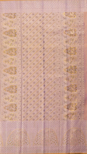 Lavender Kanchi Silk Saree with Designer Self Border