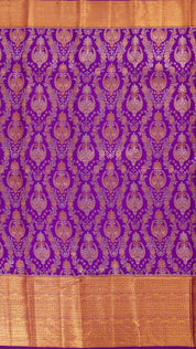 Purple Kanchipuram Saree with Self Weaving