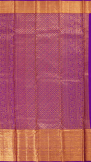 Purple Kanchipuram Saree with Self Weaving