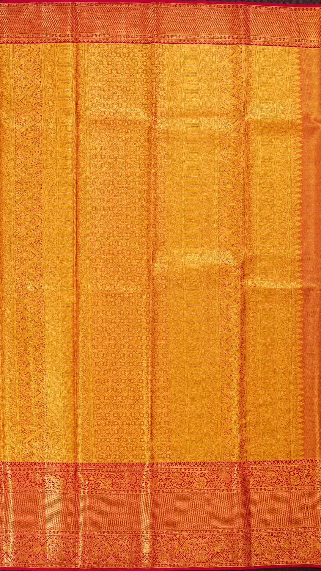 Purple and Pink Kanchipuram Silk Saree with Big Zari Contrast Border | Kanchi Pattu Collection
