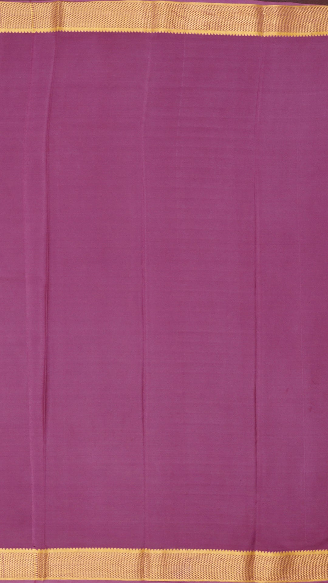 Light Peach Crepe Saree with Contrast Zari Border