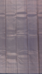 Minimal Grey Kanchi Pattu Saree with Elegant Plain kaddi Border