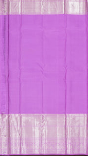Lavender Kanchipuram Silk Saree with All Over Silver Zari Work