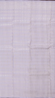 Lavender Grey Banaras Saree with Small Zari Border