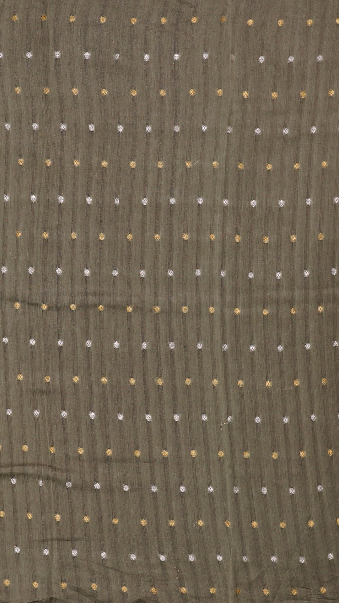 Olive Green Kora Saree with Designer Border