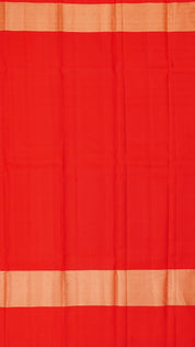 Mustard Kanchipuram Saree with Dual Shade Zari Border