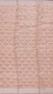 Light Maow Tissu Silk Saree with Geometric Pattern