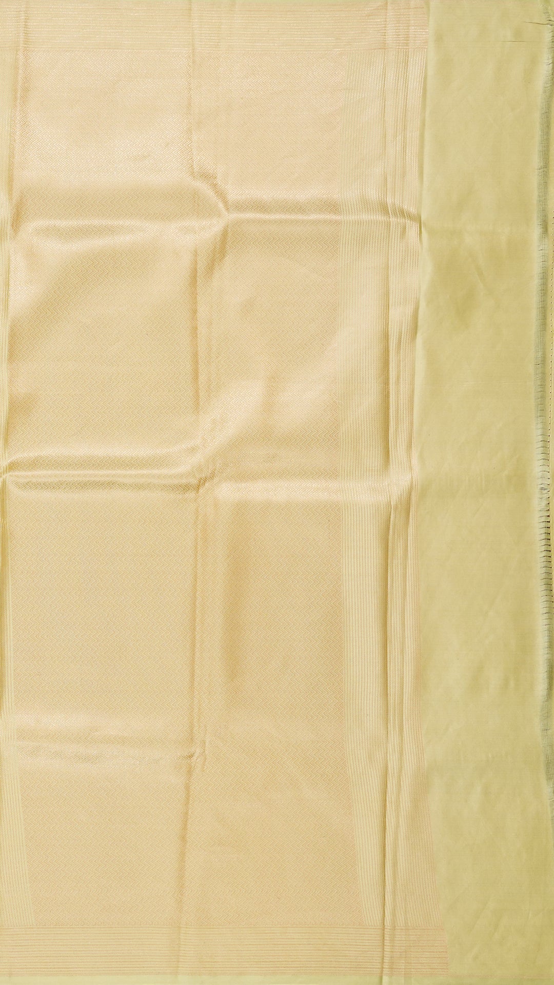 Pista Green Banaras Saree with Horizontal Stripes