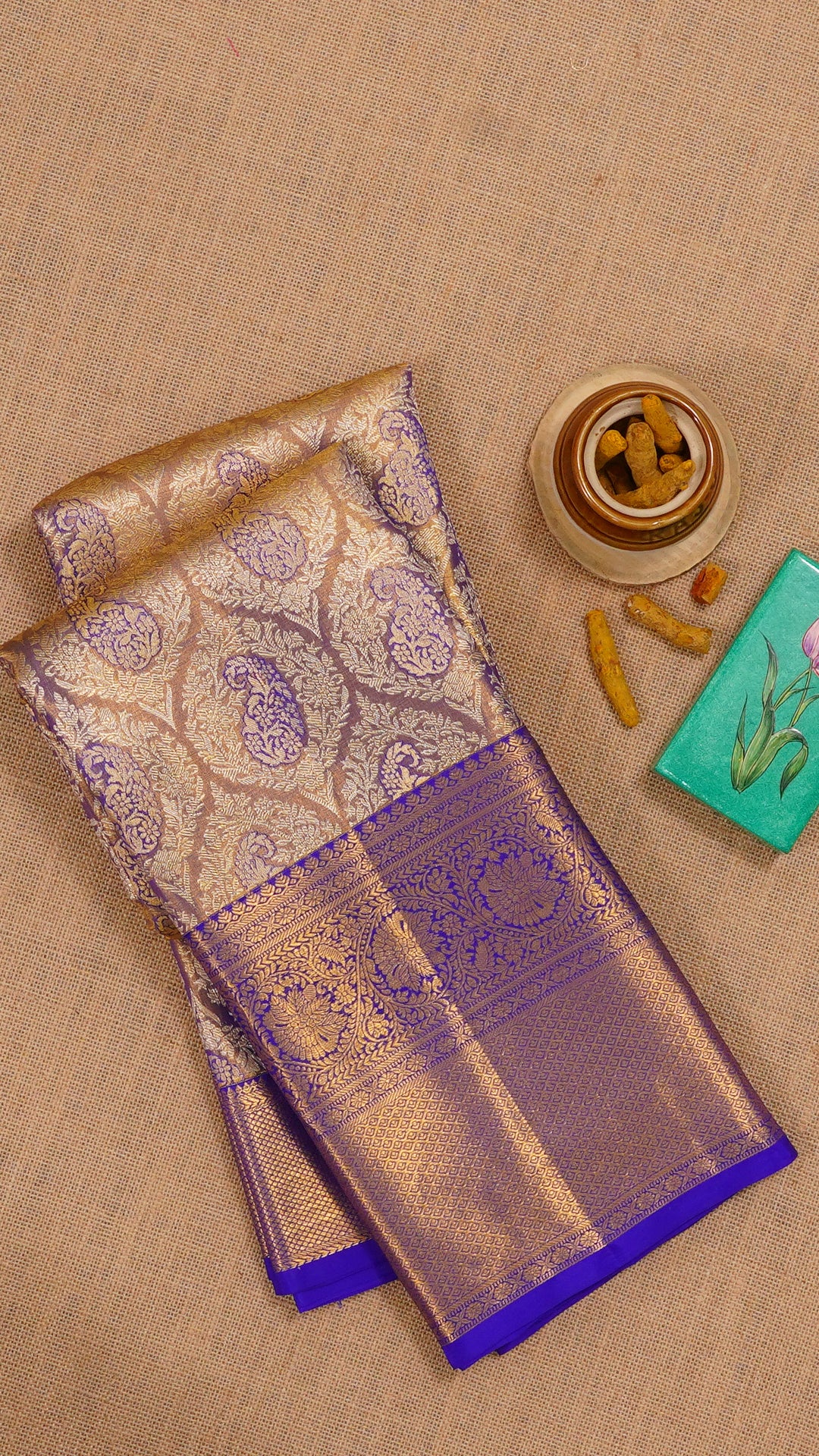 Multi-Colour Dharmavaram Pattu Saree with Zari Border