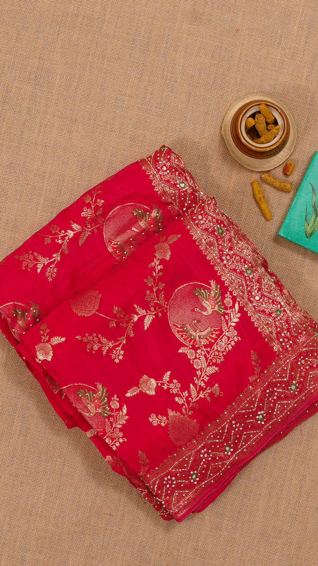 Pink Mashru Silk Saree with Self Kardana Work