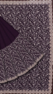 Multi Colour Crush Silk Sarees with Scalloped Border – Vaarahi Silks