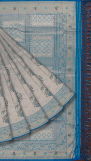 Multi-Color Banaras Silk Saree with Brocade Design – Vaarahi Silks