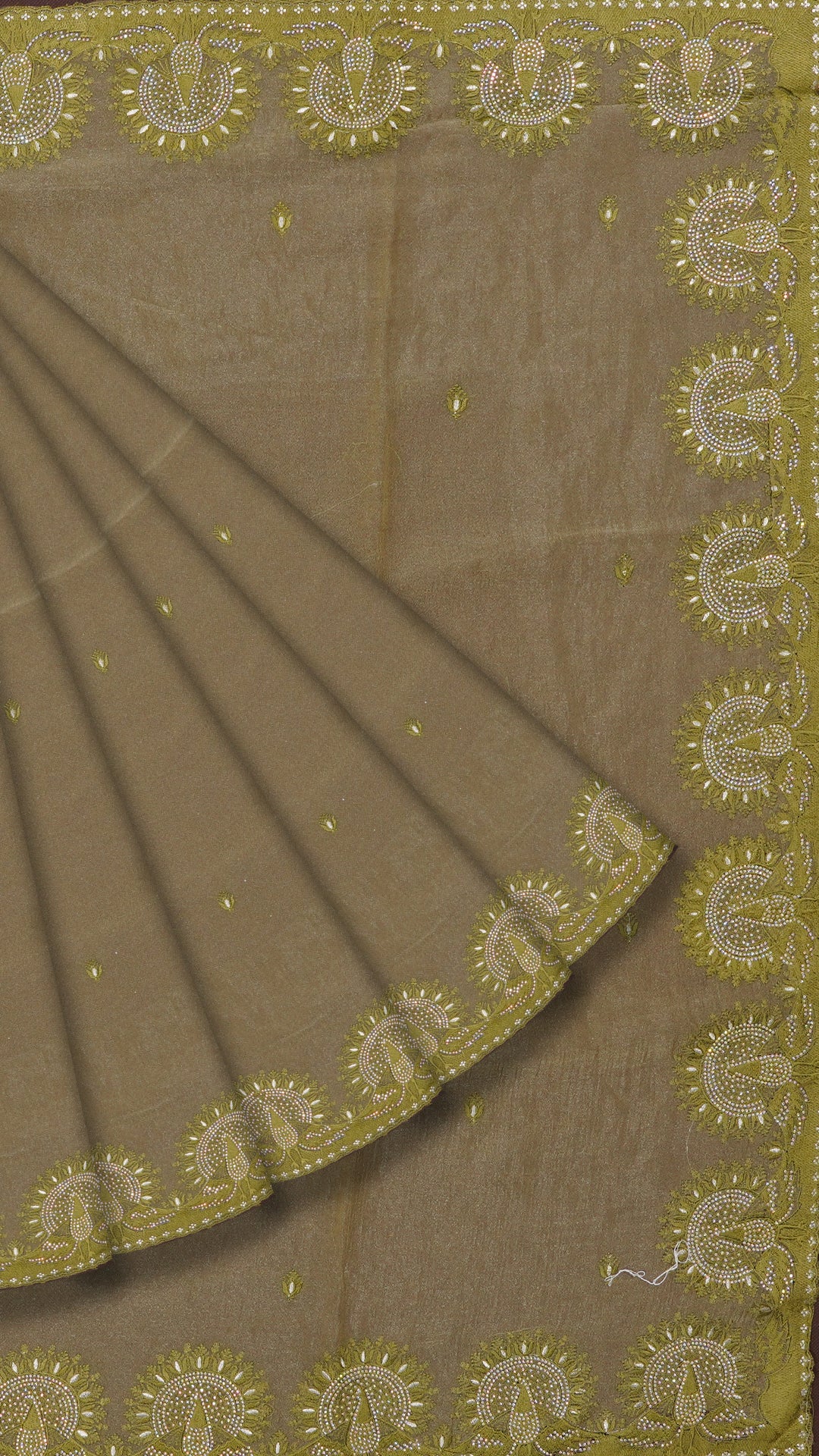 Multicolor Tissu Silk Saree with Self Embroidery Work