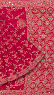 Pink Mashru Silk Saree with Self Kardana Work