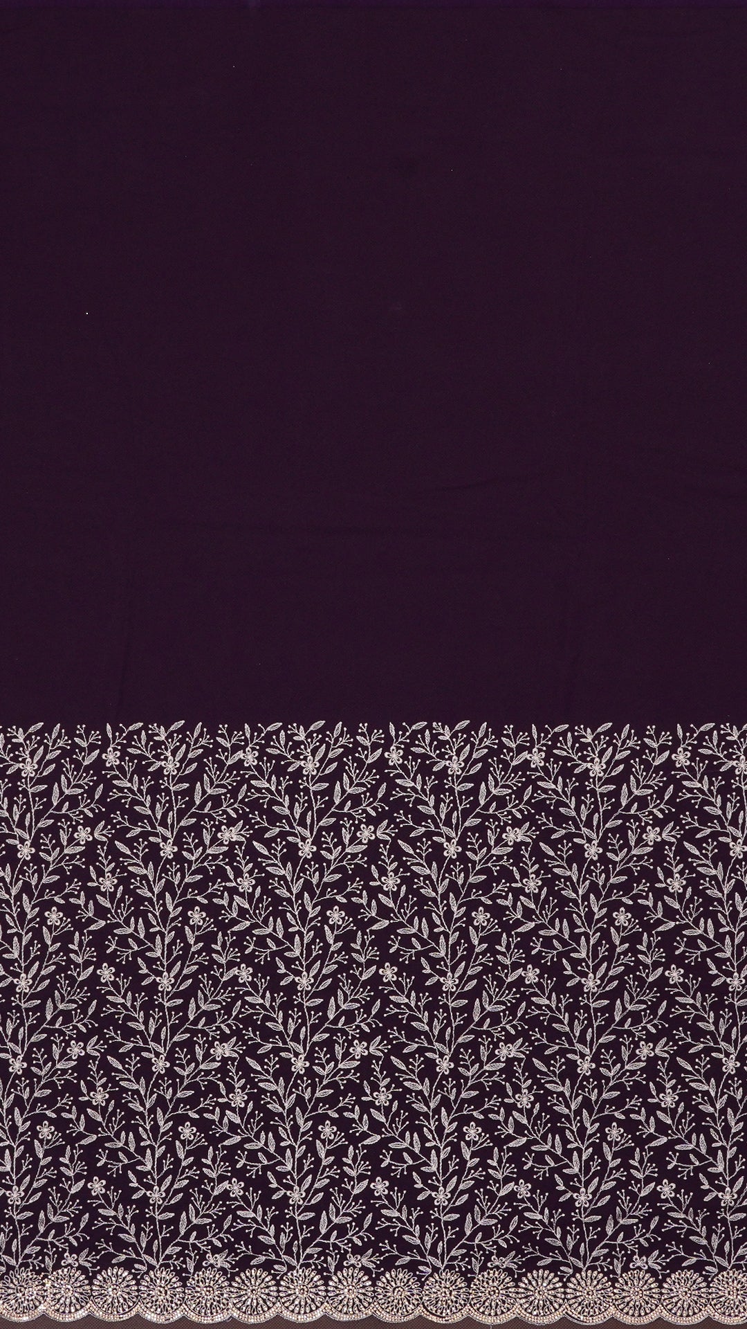 Multi Colour Crush Silk Sarees with Scalloped Border – Vaarahi Silks