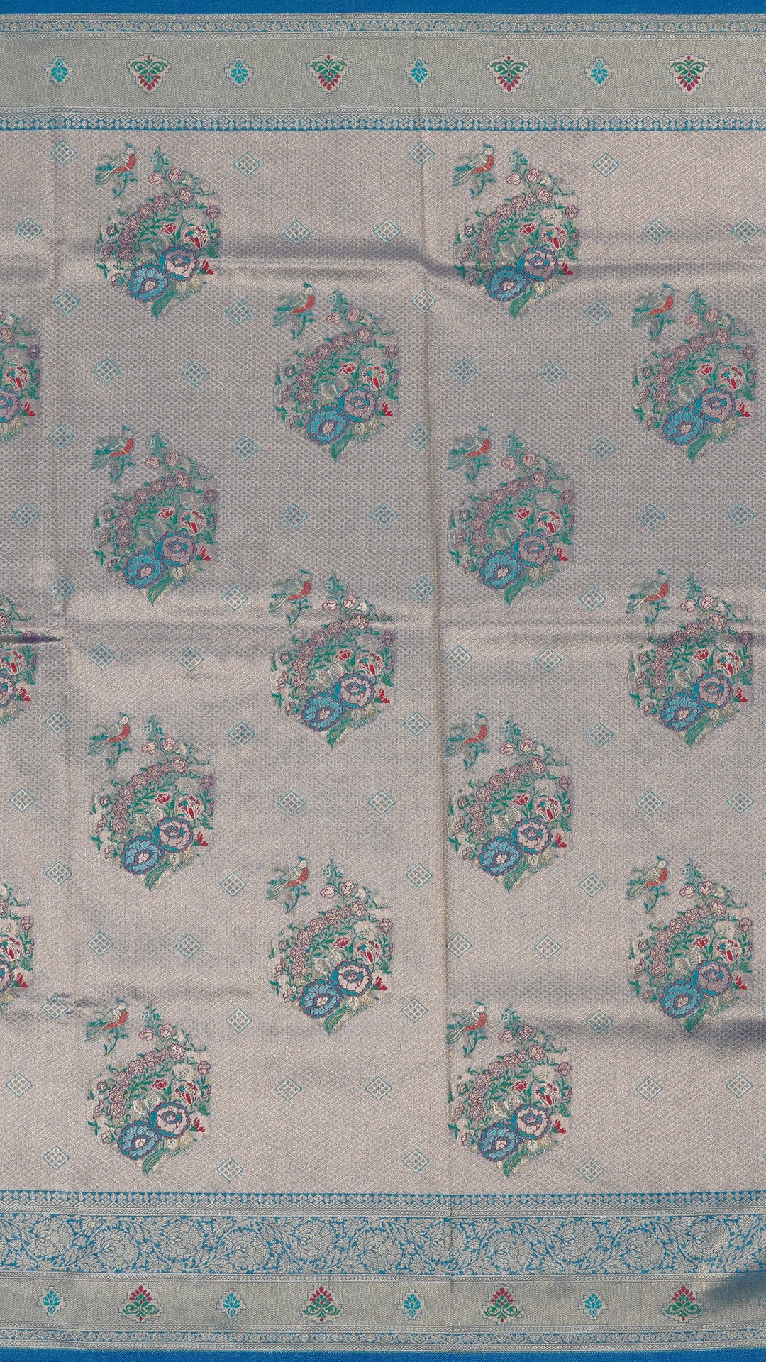 Multi-Color Banaras Silk Saree with Brocade Design – Vaarahi Silks