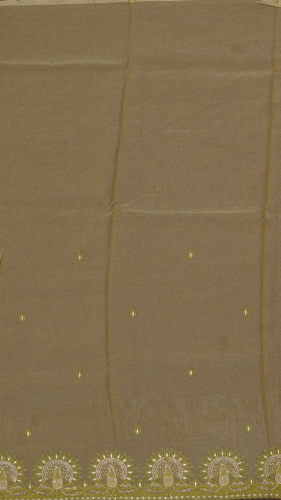 Multicolor Tissu Silk Saree with Self Embroidery Work