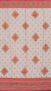 Multicolor Dola Silk Saree with Kardana & Zari Work