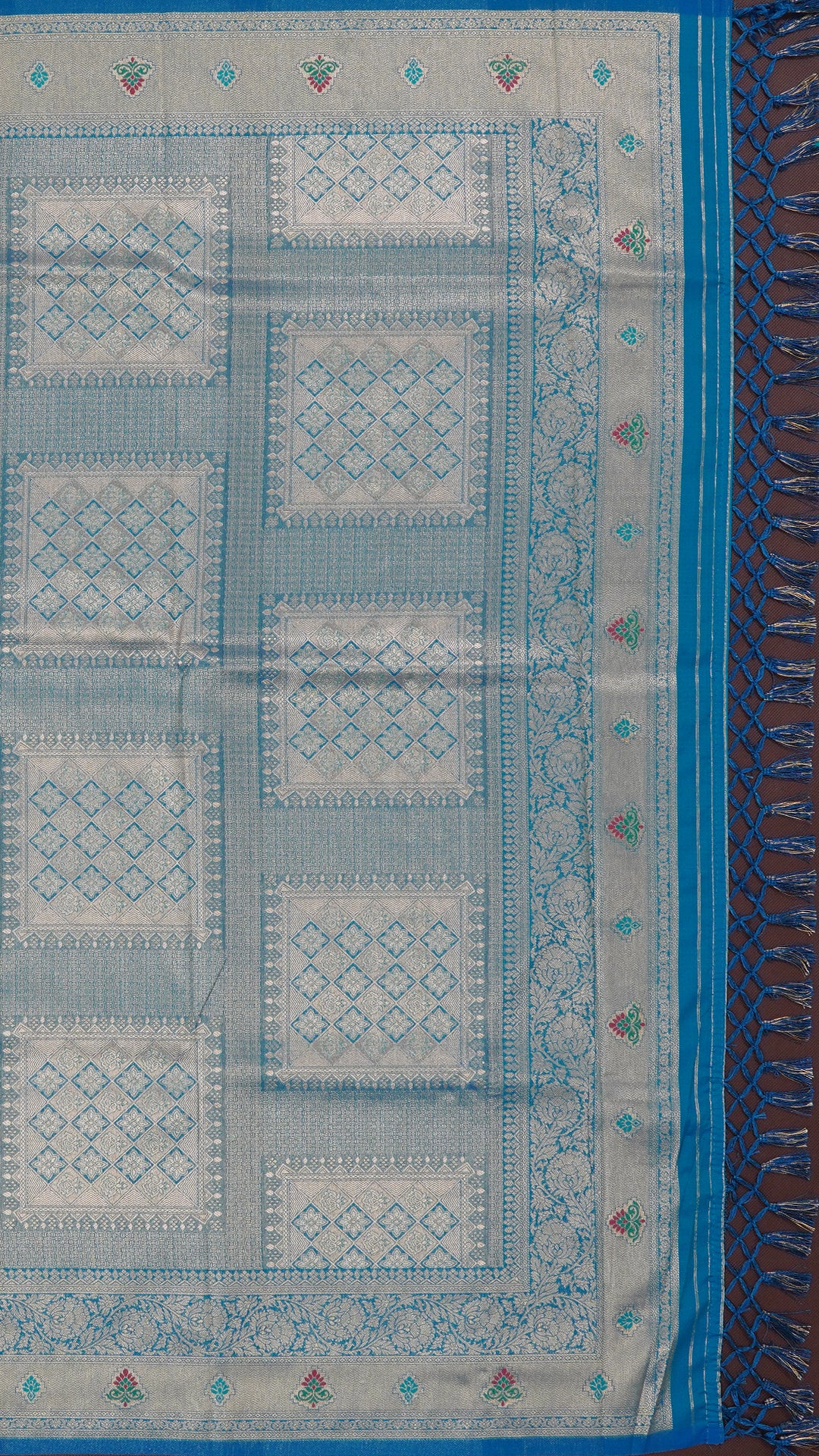 Multi-Color Banaras Silk Saree with Brocade Design – Vaarahi Silks