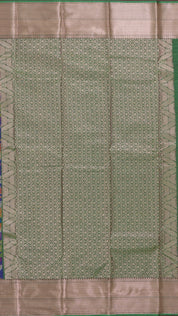 Multi Colour Ikkat Silk Saree with Big Zari Border