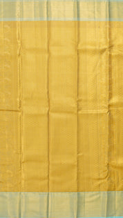 Peach Dharmavaram Pattu Saree with Contrast Zari Border