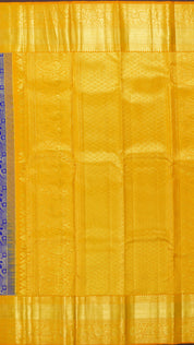 Royal Blue Dharmavaram Pattu Saree with Zari Border