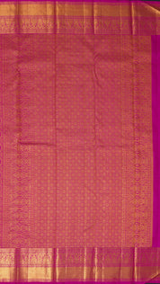 Magenta Pink Kanchi Pattu Saree with Zari Border