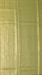 Beige Kanchi Pattu Saree with Self Floral Border