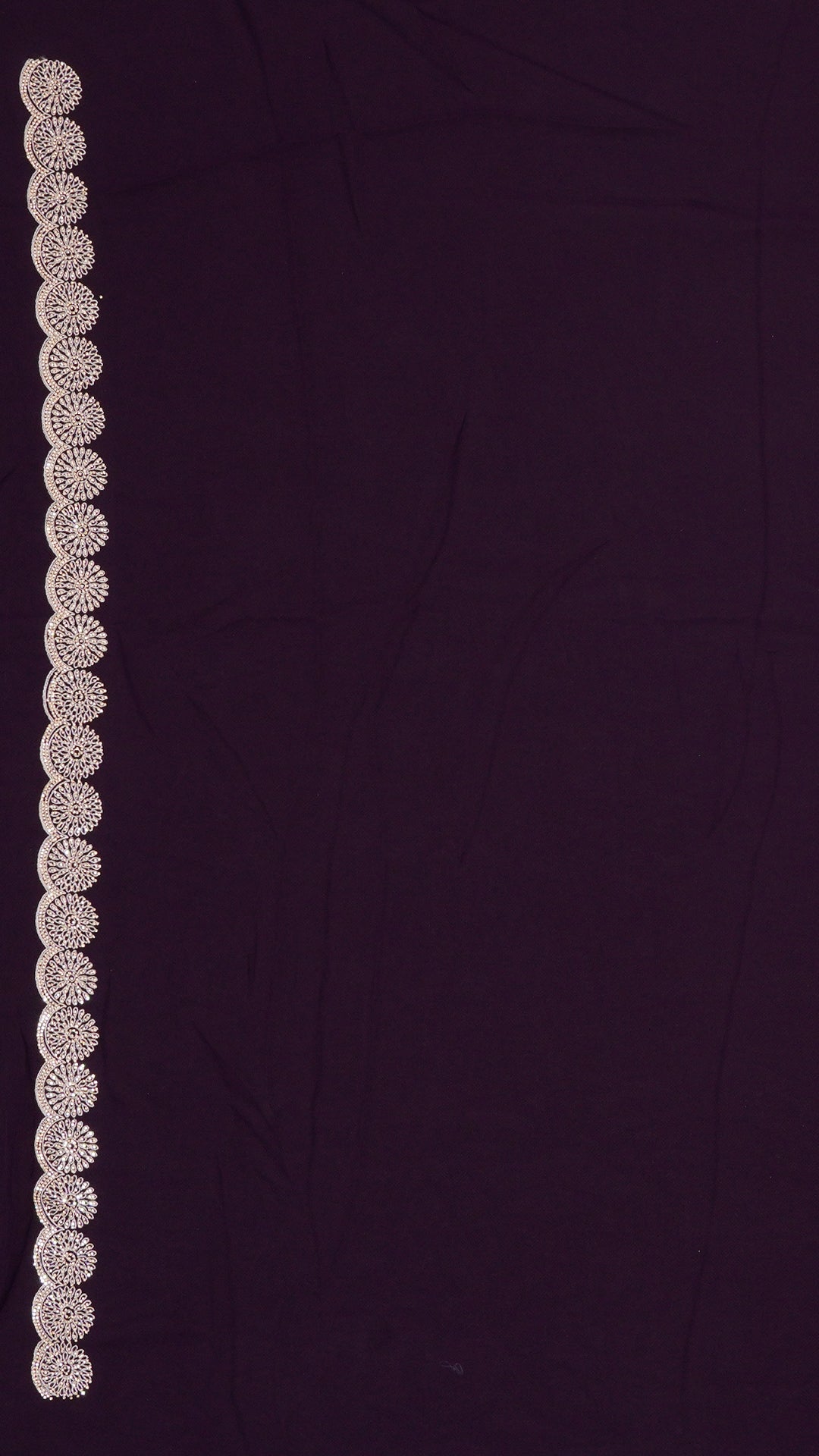 Multi Colour Crush Silk Sarees with Scalloped Border – Vaarahi Silks