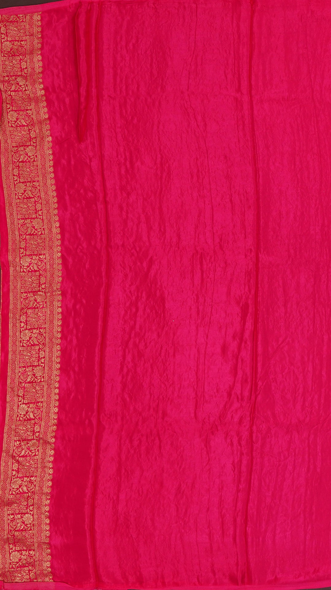 Cream Mashru Silk Saree with Contrast Plain Border – Vaarahi Silks