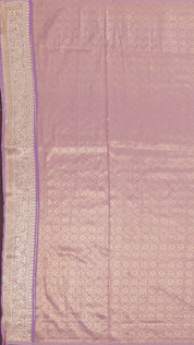 Lavender Banaras Silk Saree with Self Brocade – Vaarahi Silks