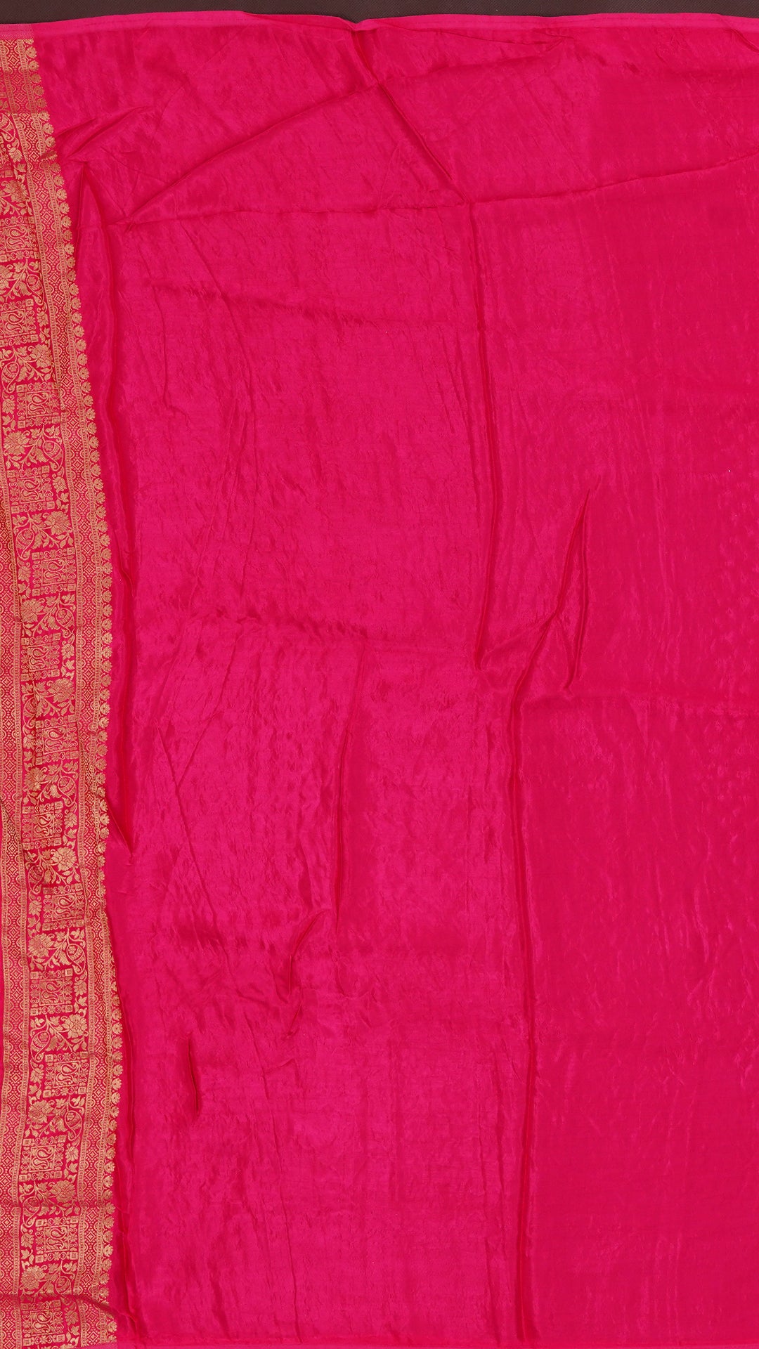 Rama Green Banaras Silk Saree with Contrast Border – Vaarahi Silks