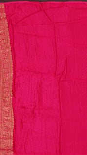 Rama Green Banaras Silk Saree with Contrast Border – Vaarahi Silks