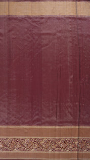 Light Blue Kanchipuram Silk Saree with Burnt Maroon Border