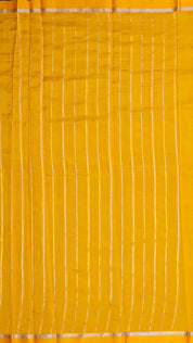 Radiant Yellow Banaras Silk Saree with Gold Big Buttas & Kadi Border